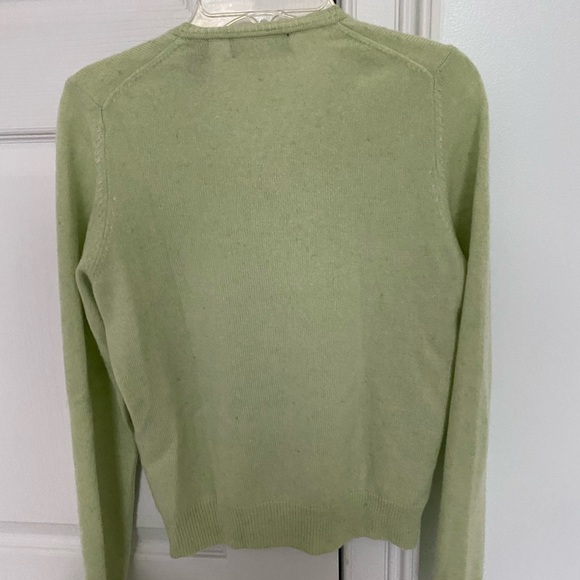 Valerie Stevens pale green 100% cashmere - Picture 3 of 4